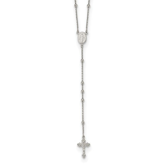 Sterling Silver 27" Rosary Beads