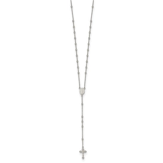 Sterling Silver 27" Rosary Beads
