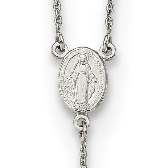 Sterling Silver 27" Rosary Beads