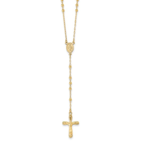 14K Gold Plated Sterling Silver Rosary Beads