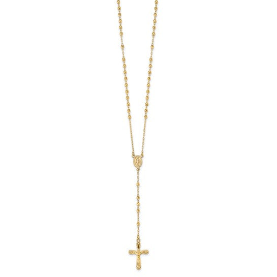 14K Gold Plated Sterling Silver Rosary Beads