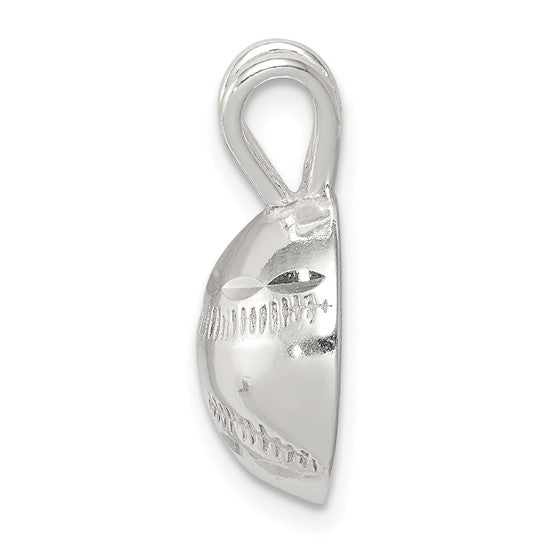 Sterling Silver Baseball Pendant