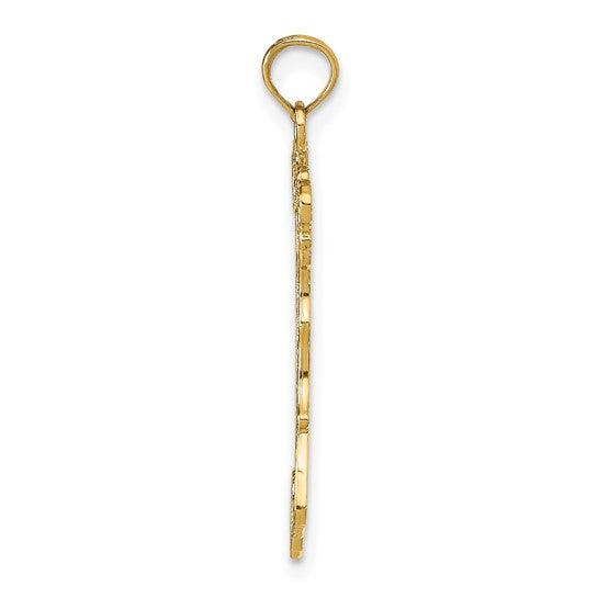 14K/10K Yellow Gold Italy Boot Italian Pendant