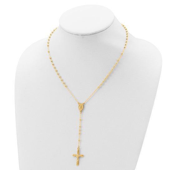 14K Gold Plated Sterling Silver Rosary Beads
