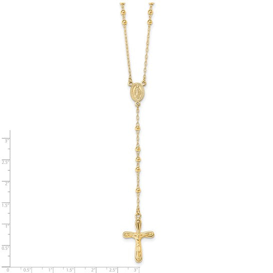 14K Gold Plated Sterling Silver Rosary Beads