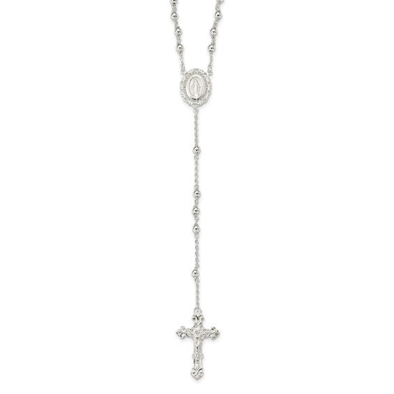 Sterling Silver 18: Short Rosary Beads