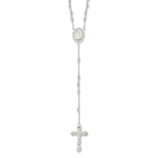 Sterling Silver 18: Short Rosary Beads