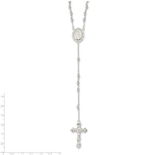 Sterling Silver 18: Short Rosary Beads