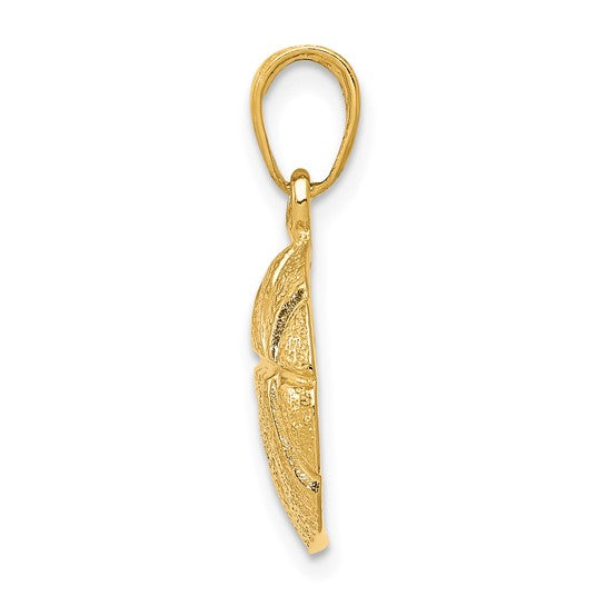 10K/14K Yellow Gold Basketball Pendant