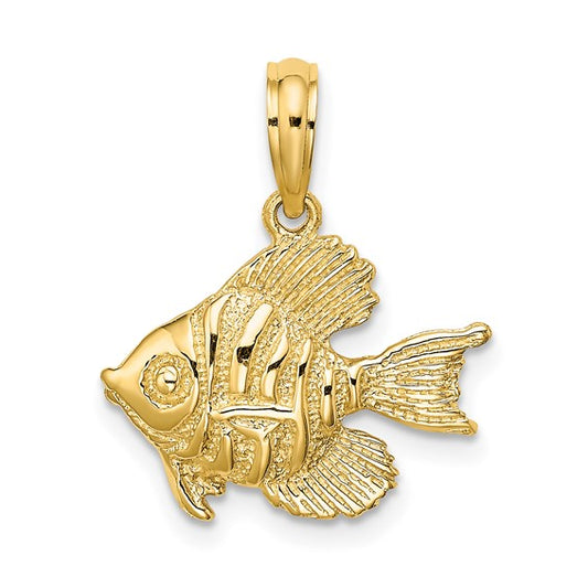 10K Yellow Gold Goldfish Pendant