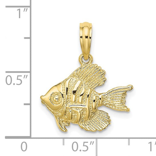 10K Yellow Gold Goldfish Pendant