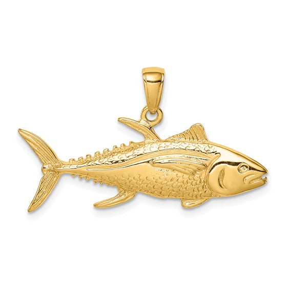 10K Yellow Gold Tuna Pendant