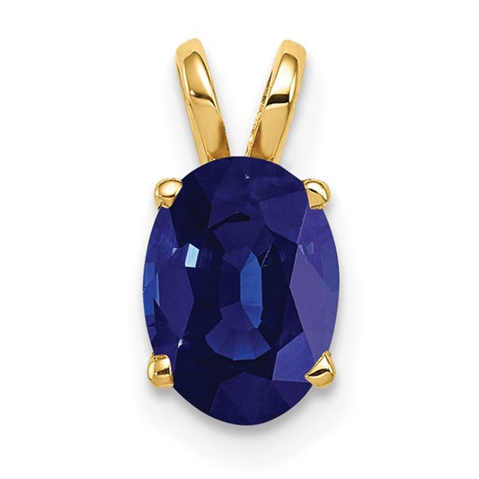 14K Yellow Gold 1.5ct Oval Natural Sapphire