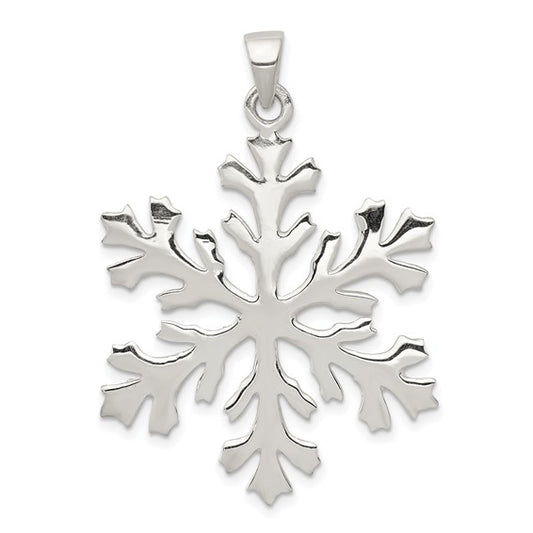 Sterling Silver Large Snowflake Pendant