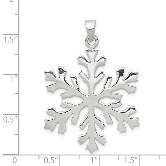 Sterling Silver Large Snowflake Pendant
