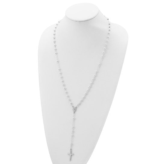 Sterling Silver 26" Rosary Beads