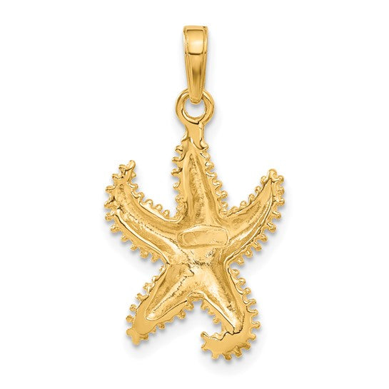 10K Yellow Gold Starfish Pendant