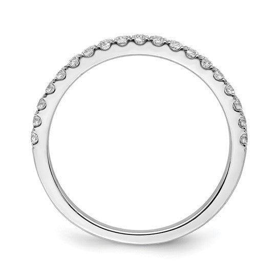 14K White/Yellow Gold 3/8 Carat Diamond Pave Wedding Band