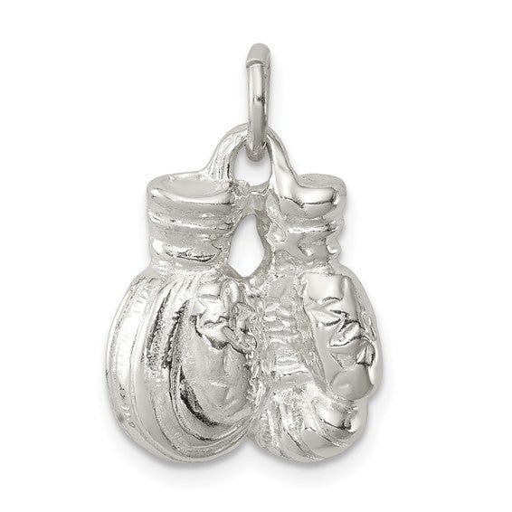 Sterling Silver Boxing Gloves Pendant