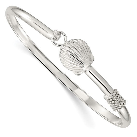 Sterling Silver Shell Bangel