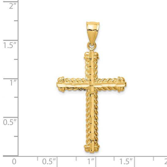 Latin Cross Pendant 14K Gold