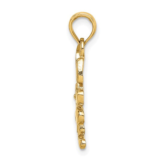 10K Yellow Gold Easter Bunny Charm
