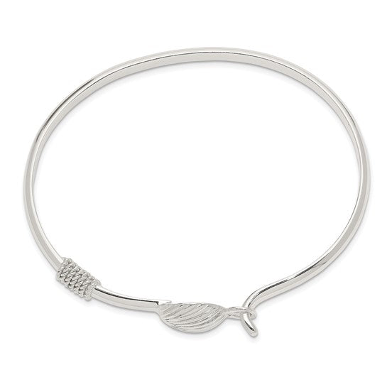 Sterling Silver Shell Bangel