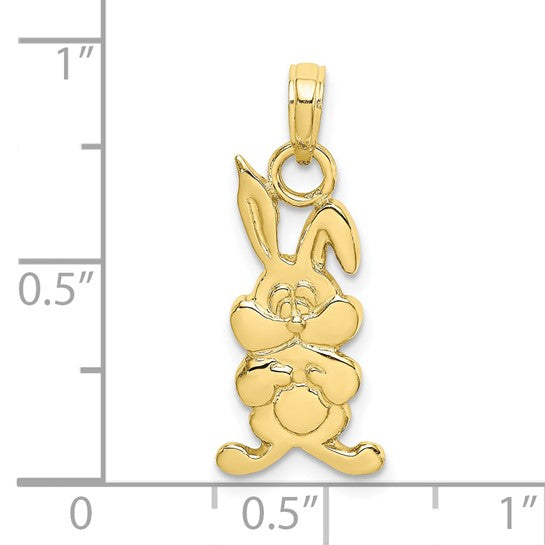 10K Yellow Gold Easter Bunny Charm