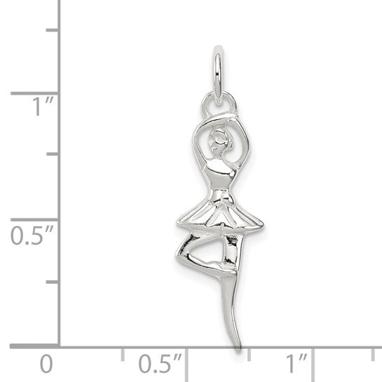 Sterling Silver Ballerina Pendant