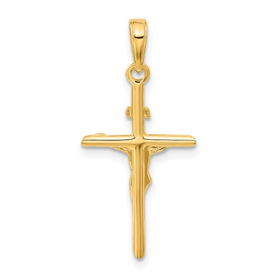 INRI 10k/14k Gold Small Cross Pendant