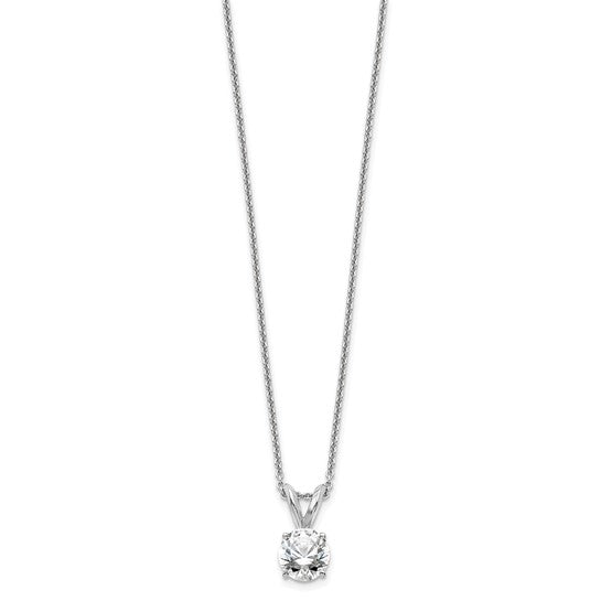 14K Yellow/White Gold .25 - 1 Carat Lab Grown Certified Diamond V Necklace