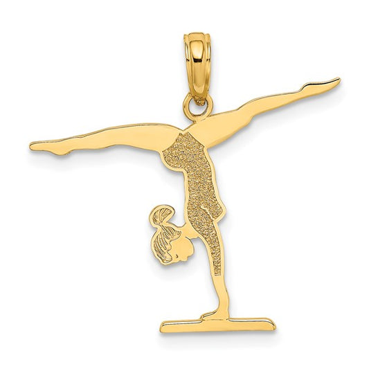 10K/14K Yellow Gold Gymnastics Pendant