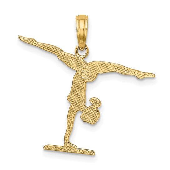 10K/14K Yellow Gold Gymnastics Pendant