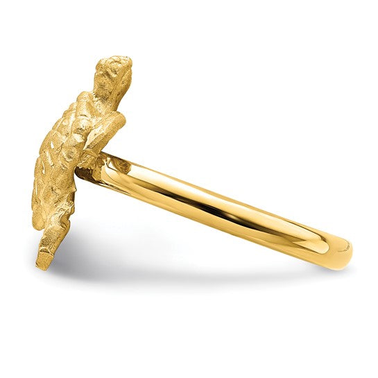 14K Yellow Gold Sea Turtle Ring