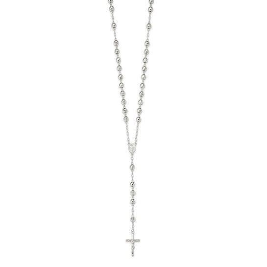 Sterling Silver 26" Rosary Beads