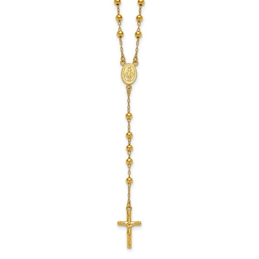 Sterling Silver 14K Gold Plated Rosary Beads