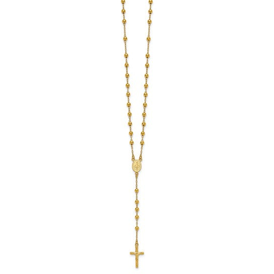 Sterling Silver 14K Gold Plated Rosary Beads