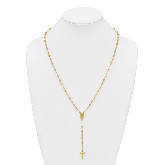 Sterling Silver 14K Gold Plated Rosary Beads