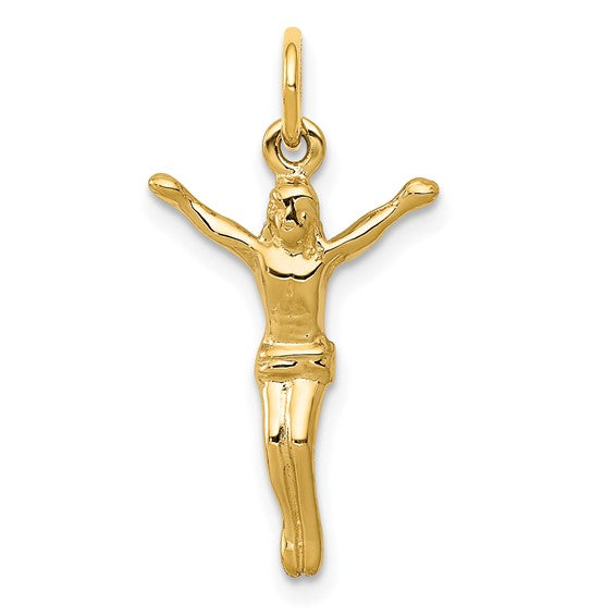 10K/14K Yellow/White Gold Jesus Pendant