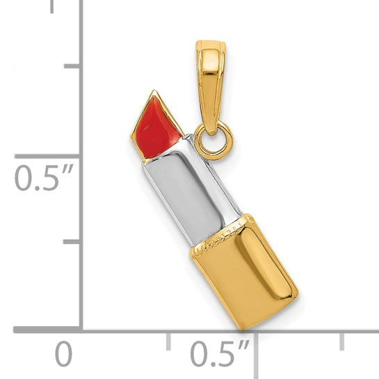 10K Lipsticks Cosmetics Pendant