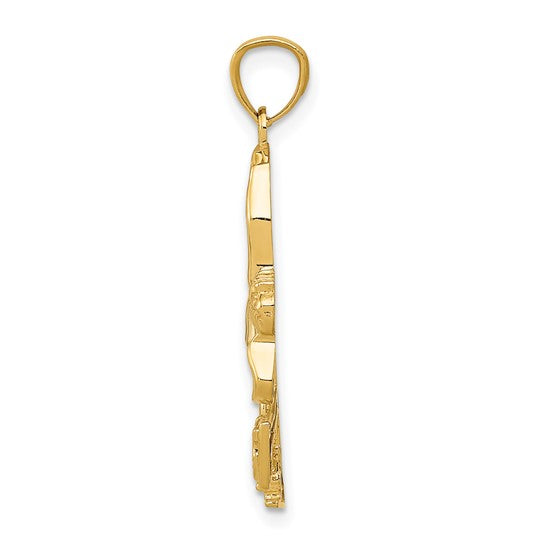 14K Yellow/White Gold Two Tone Figure Skater