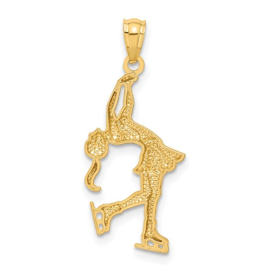 14K Yellow/White Gold Two Tone Figure Skater