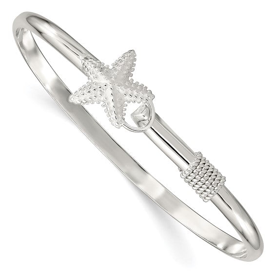 Sterling Silver Star Fish Bangle