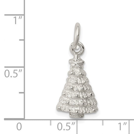 Sterling Silver Christmas Tree Pendant
