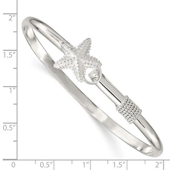 Sterling Silver Star Fish Bangle