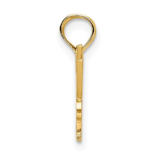 10K Yellow Gold Lady Cop Pendant