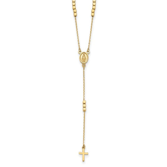 14K Yellow Gold 17" Children's Rosary Beads
