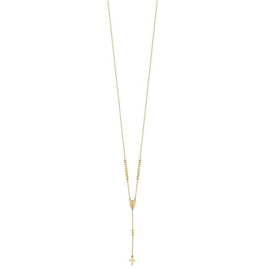 14K Yellow Gold 17" Children's Rosary Beads