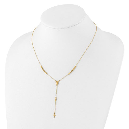 14K Yellow Gold 17" Children's Rosary Beads