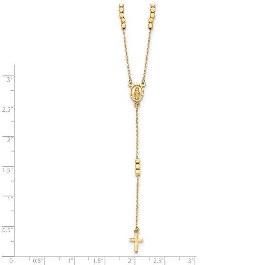14K Yellow Gold 17" Children's Rosary Beads